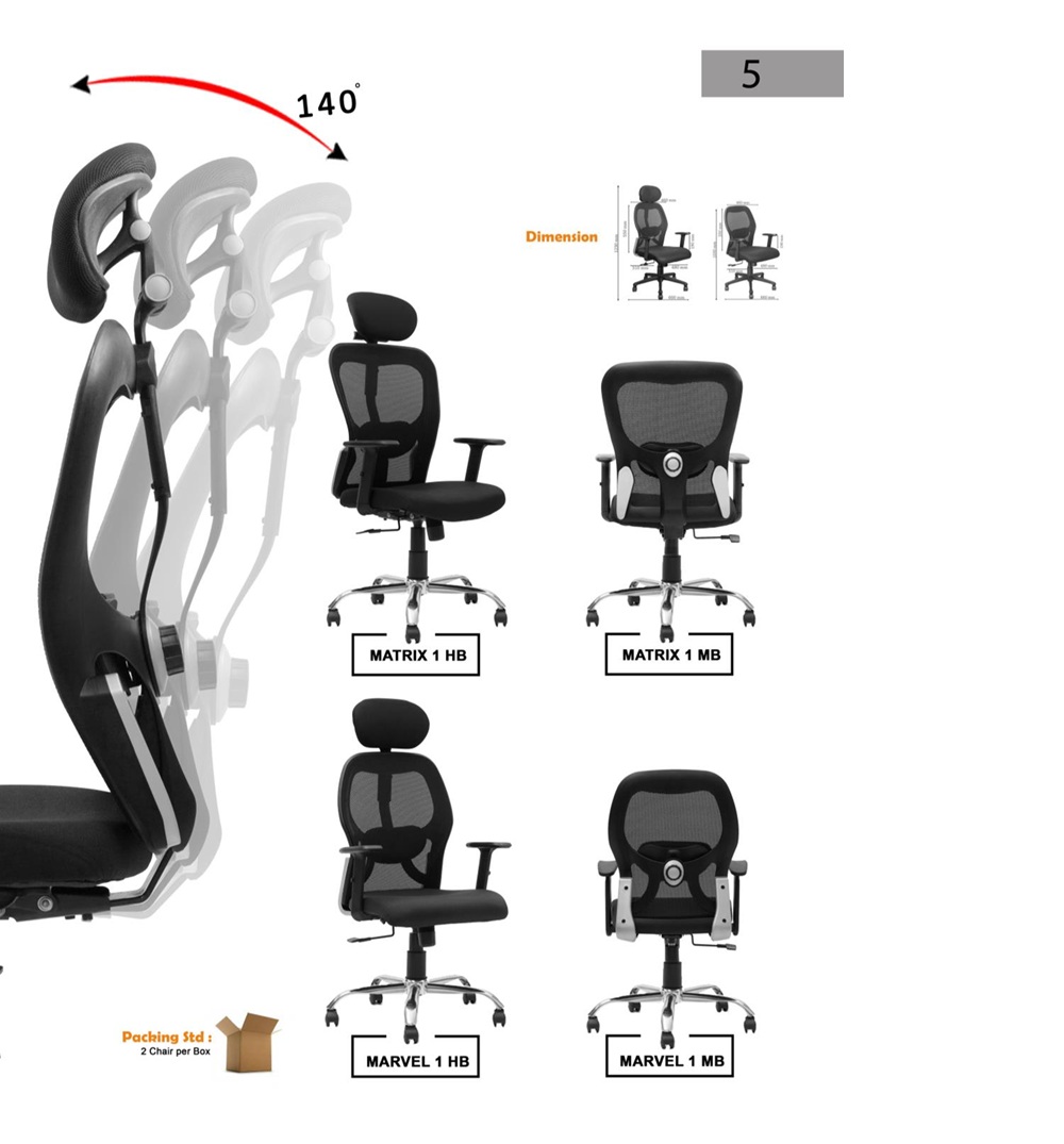 Matrix-Chair-Office-Chairs-High-Beck-with-Netback-Lumber-Support-by-Furniture-India-Office-chairs-Manufactures-in-Noida-Gurgaon-Delhi-NCR-India